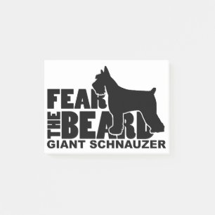 Bloco De Notas Tema a barba - Schnauzer gigante