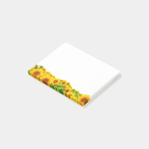 Bloco De Notas Tema da Natureza do Girassol