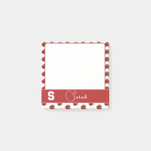 Bloco De Notas Tema de joaninha personalizado