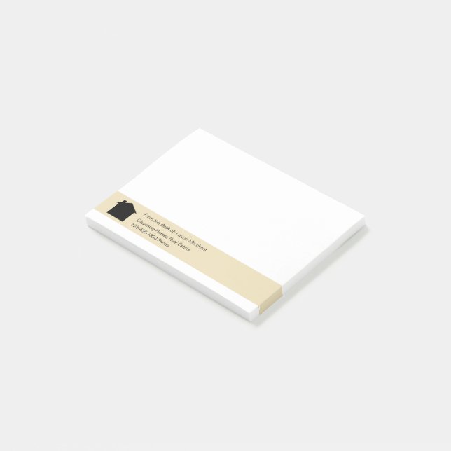 Bloco De Notas Tema Serviços imobiliários (Inclinado)