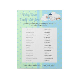 Bloco De Notas Tempestade com um bebê bonito - Bar doce