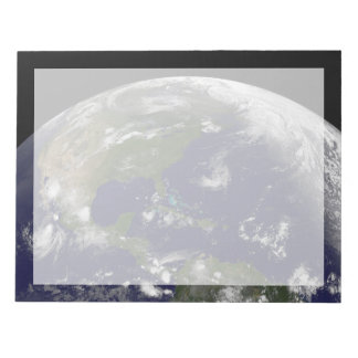 Bloco De Notas Tempestades Tropicais No Planeta Terra.