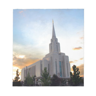 Bloco De Notas Templo de Oquirrh Mountain