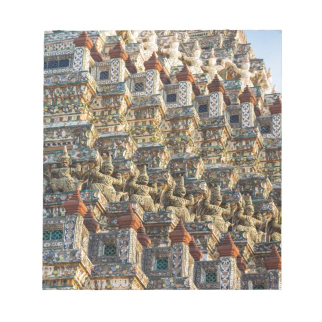 Bloco De Notas Templo de Wat Arun em Bangkok, Tailândia (Frente)