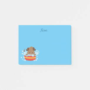 Bloco De Notas Tempo de Banho de Puppy