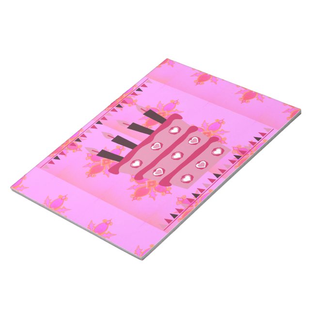 Bloco De Notas Tenha um feliz aniversário maravilhoso e adorável (Inclinado)