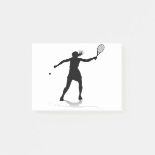 Bloco De Notas Tênis Silhouette Esportiva Mulher Jogadora