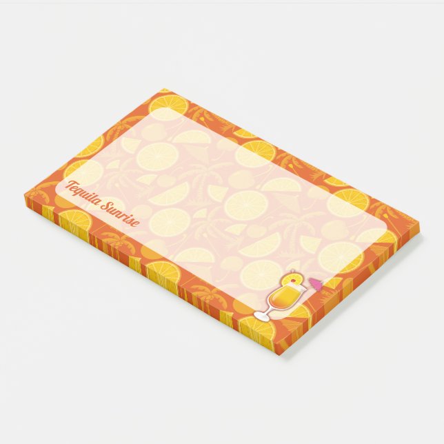 Bloco De Notas Tequila Sunrise Coctail (Inclinado)