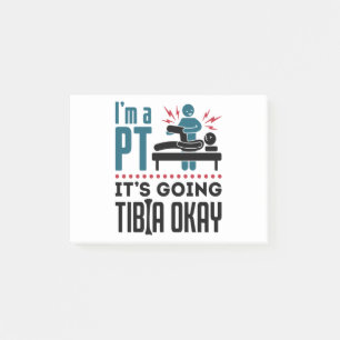Bloco De Notas Terapia Física Eu sou um PT Vai para a Tibia Ok