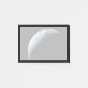 Bloco De Notas Terra Crescente Tirada Da Missão Apollo 4.