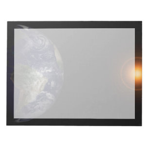 Bloco De Notas Terra No Equinócio.