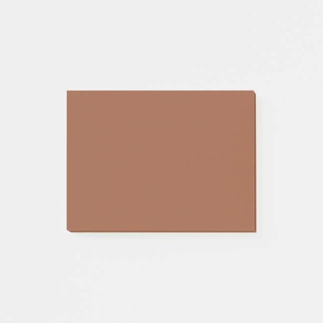 Bloco De Notas Terracotta - Cor Sólida Laranja Queimada (Frente)