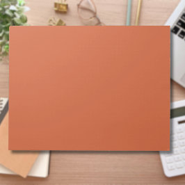 Bloco De Notas Terracotta Laranja Cor Sólida Quente e Design Terr