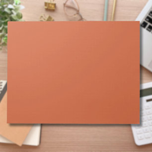 Bloco De Notas Terracotta Laranja Cor Sólida Quente e Design Terr