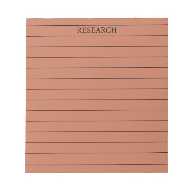 Bloco De Notas Terracotta Na moda e artigos de aquecimento (Frente)
