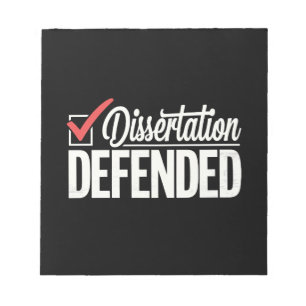 Bloco De Notas Tese Defendida Graduado PhD Graduação