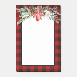 Bloco De Notas Teste de Buffalo Vermelho Natal Postar Notas