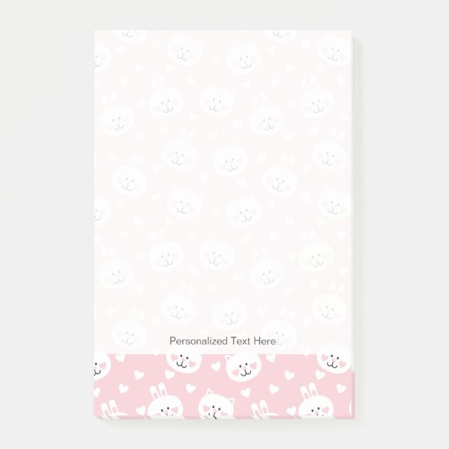 Bloco De Notas Teste padrão 2 do amor (Frente)