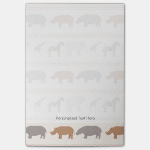 Bloco De Notas Teste padrão africano 1 dos animais