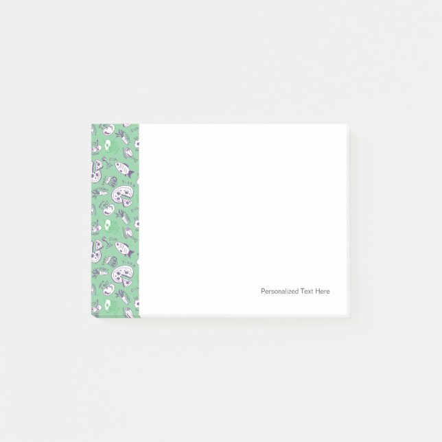 Bloco De Notas Teste padrão com comida (Frente)