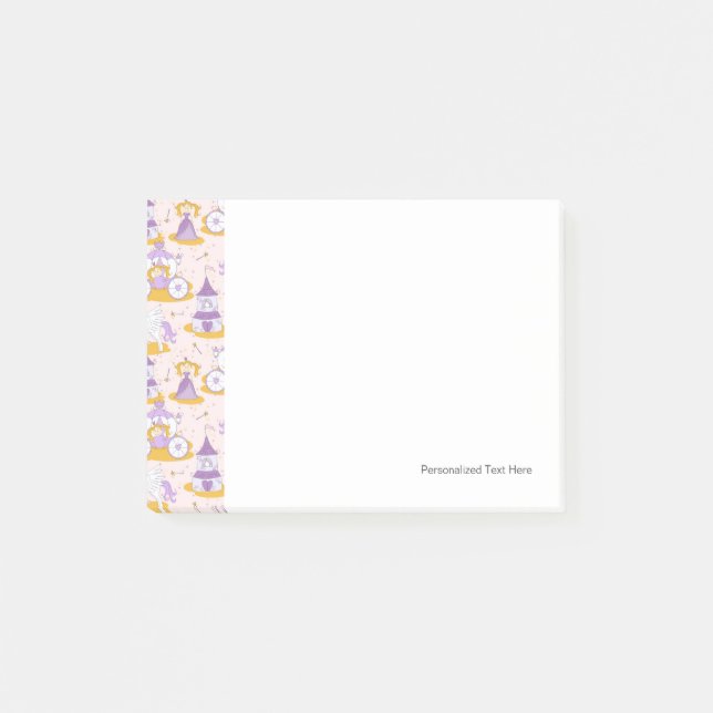 Bloco De Notas teste padrão com uma princesa (Frente)