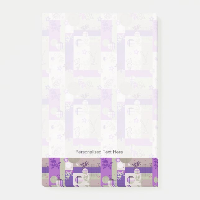 Bloco De Notas Teste padrão da edredão do bebê (Frente)