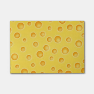 Bloco De Notas Teste padrão da textura de Cheezy do queijo suíço