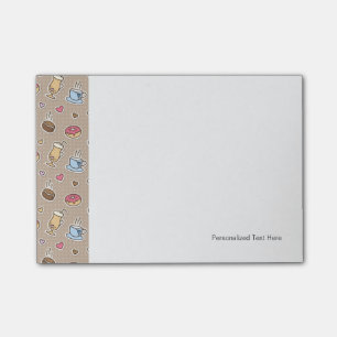 Bloco De Notas Teste padrão do café