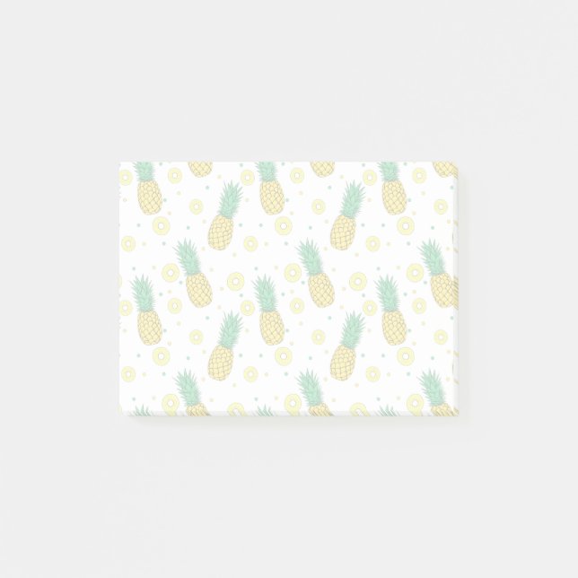 Bloco De Notas Teste padrão dos abacaxis (Frente)