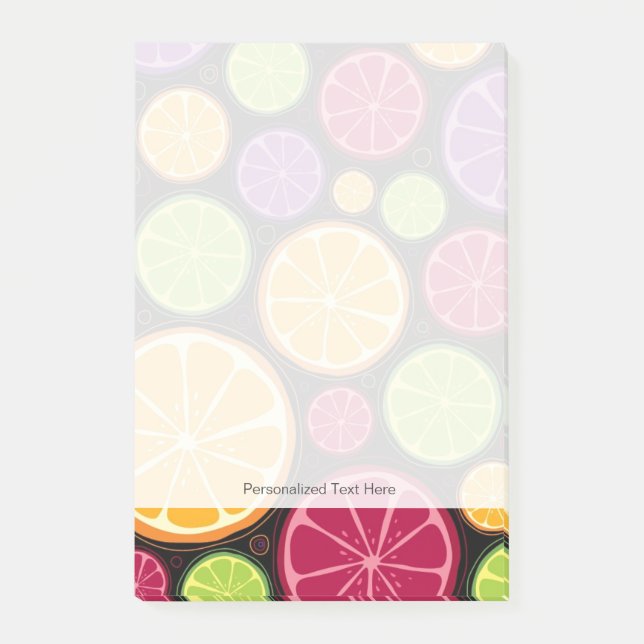 Bloco De Notas Teste padrão e fundo alaranjados (Frente)