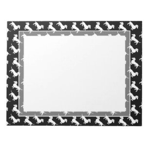 Bloco De Notas Teste padrão feito sob encomenda do Dachshund da