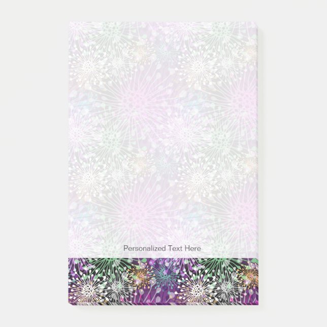 Bloco De Notas Teste padrão manchado vívido (Frente)