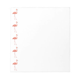 Bloco De Notas Teste padrão simples do flamingo cor-de-rosa