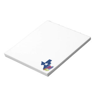 Bloco De Notas Texas Bluebonnets Flores azuis