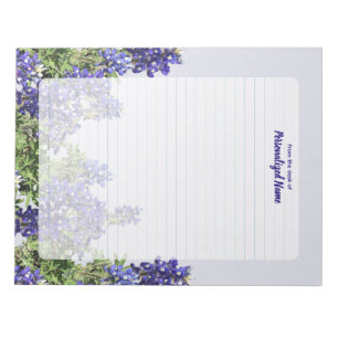 Bloco De Notas Texas Bluebonnets Lined