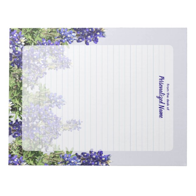 Bloco De Notas Texas Bluebonnets Lined (Frente)