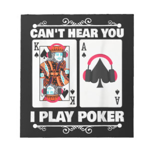 Bloco De Notas Texas Holdem Poker Cant Ouve Você Eu Jogo Poker