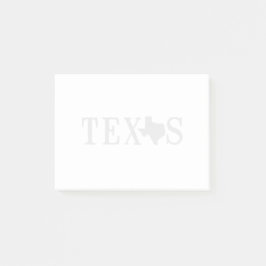 Bloco De Notas Texas Name com State Shaped Letter