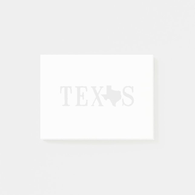 Bloco De Notas Texas Name com State Shaped Letter (Frente)