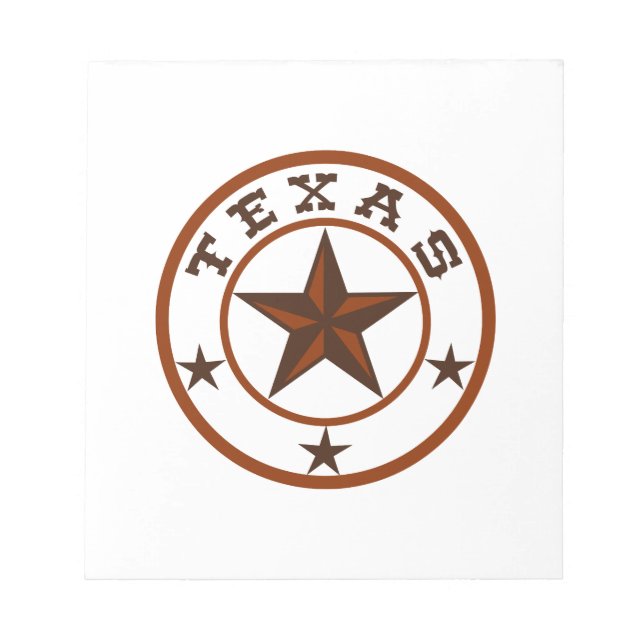 BLOCO DE NOTAS TEXAS STAR EMBLEM (Frente)