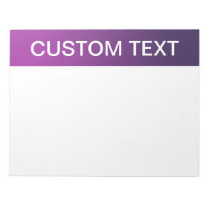 Bloco De Notas Texto Branco de Gradiente Roxo Moderno e Editável