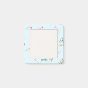 Bloco De Notas Texto com estrutura Snowman Snowball Design