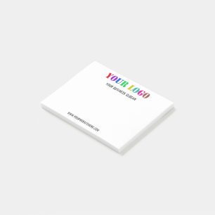 Bloco De Notas Texto do logotipo da empresa personalizado Posto c