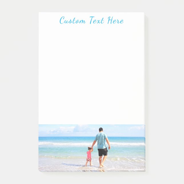 Bloco De Notas Texto Personalizado das Notas Fotográficas Adesiva (Frente)