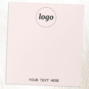 Bloco De Notas Texto Simples de Logo Empresarial Promocional Rosa