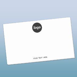 Bloco De Notas Texto Simples de Logotipo Promocional Empresarial