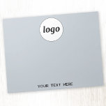 Bloco De Notas Texto simples para logotipo Promocional para empre<br><div class="desc">Adicione facilmente seu próprio logotipo e escolha de texto a este design. Remova o texto se preferir. Minimalista e profissional para promover sua marca.</div>