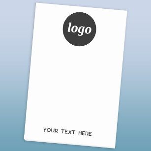 Bloco De Notas Texto simples para o logotipo Promocional para emp
