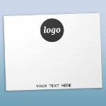 Bloco De Notas Texto simples para o logotipo Promocional para emp<br><div class="desc">Adicione facilmente seu próprio logotipo e escolha de texto a este design. Remova o texto se preferir. Minimalista e profissional para promover sua marca.</div>