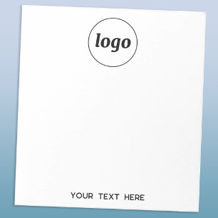 Bloco De Notas Texto simples para o logotipo Promocional para emp